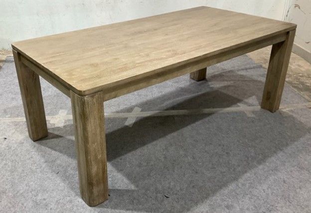 Sedia - Mango Wood Dining Table - Ash Natural