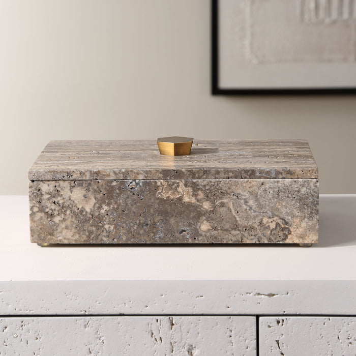 Griseus - Travertine Stone Box