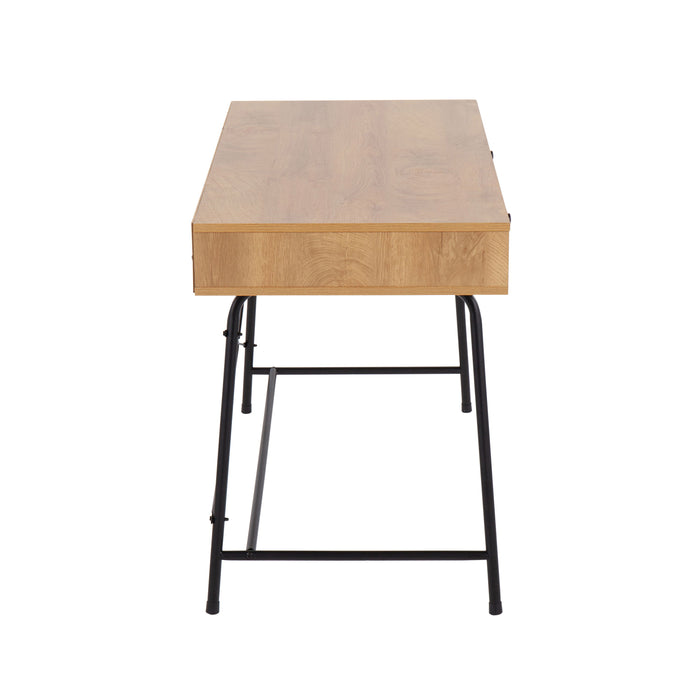 Casper - Industrial Desk - Black / Brown