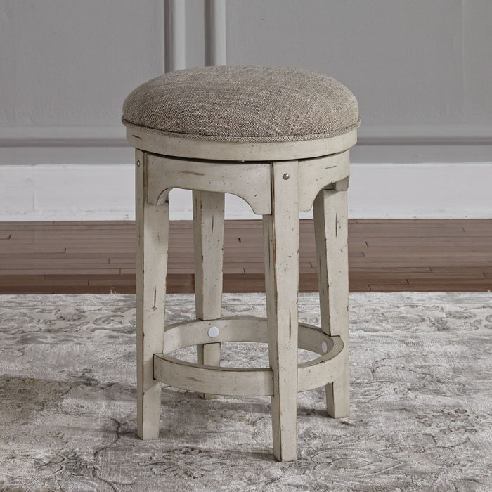 Morgan Creek - Console Swivel Stool - White