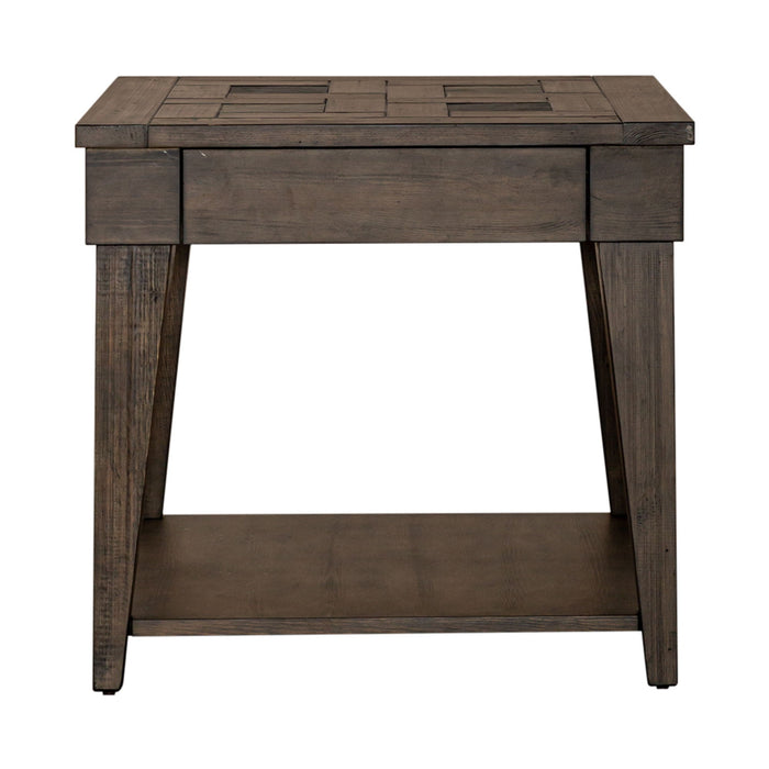 Arrowcreek - End Table - Dark Brown