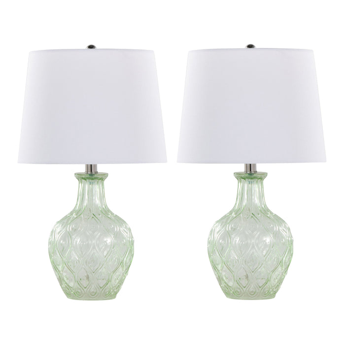 Gloria - Round Contemporary Lamp (Set of 2)