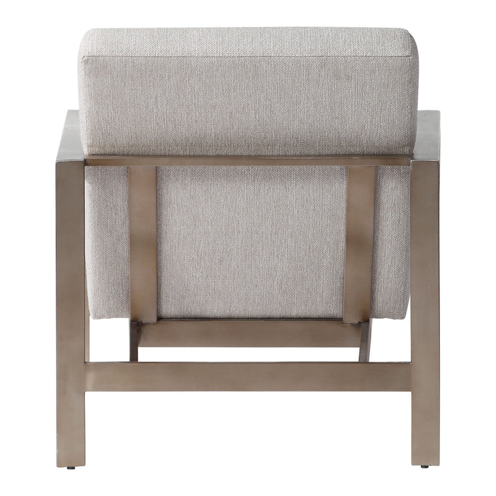 Wills - Contemporary Accent Chair - Beige