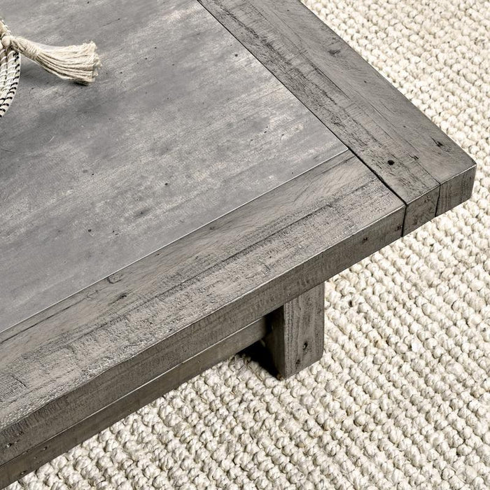 Stonebridge - Square Coffee Table - Distressed Gray