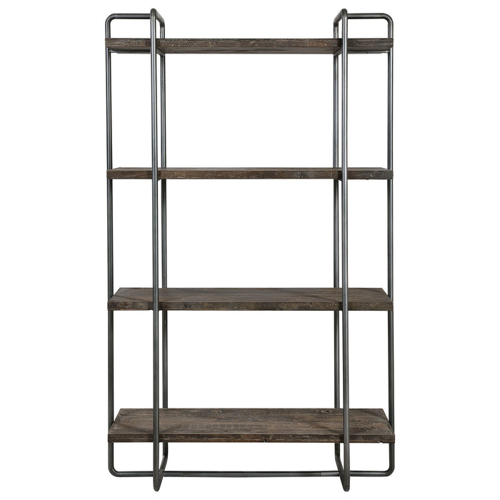 Stilo - Urban Industrial Etagere - Dark Brown