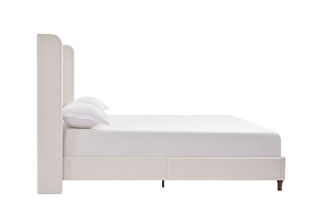 Harper - Tall Headboard Upholstered Bed / High Headboard / Elegant Simplicity / No Box Spring Needed