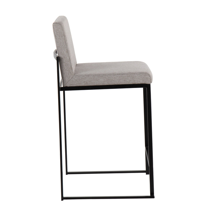 Fuji - Contemporary Modern Elegance, High Back Counter Stool