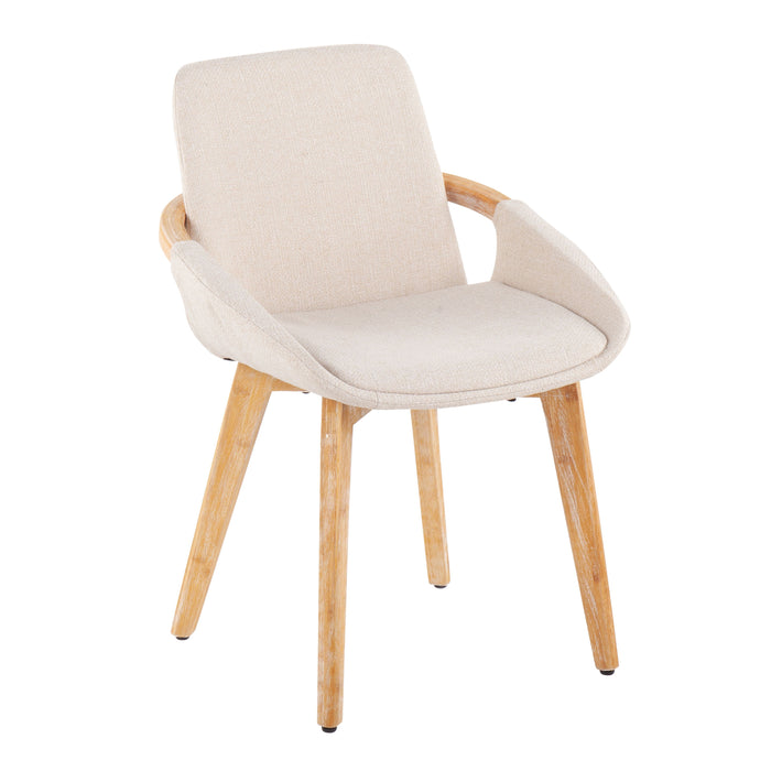 Cosmo - Mid-Century Chair - Natural / Cream