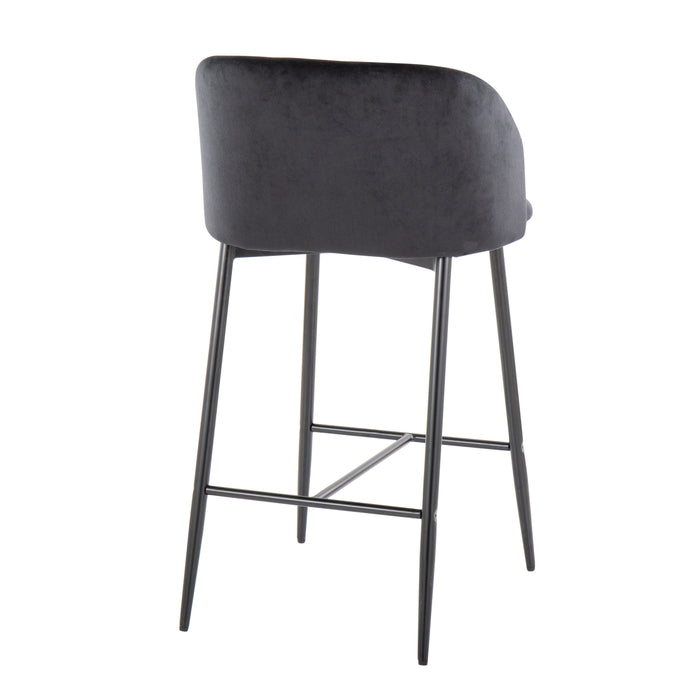 Fran - Contemporary Fixed Height Counter Stool (Set of 2)