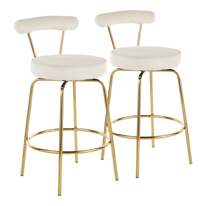 Rhonda - Glam Counter Stool (Set of 2)