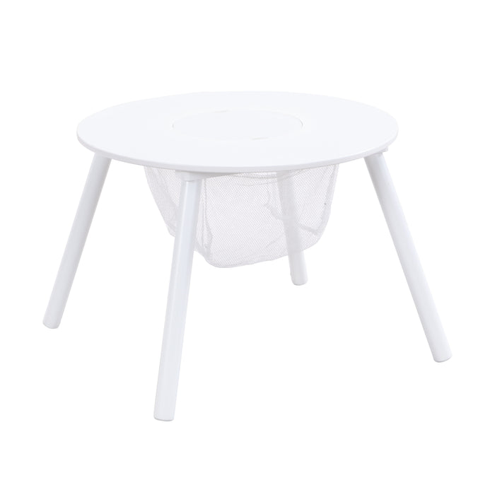 Children's Panel Table With 4 Chairs - White