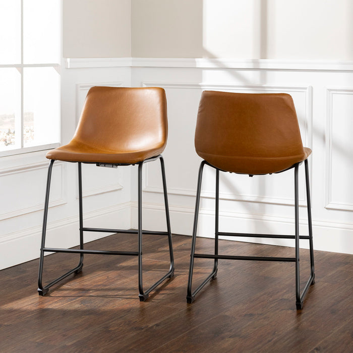 Industrial Counter Stools (Set of 2)