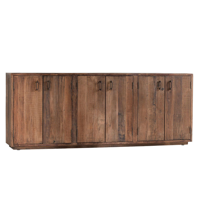 Cleo - Reclaimed Wood 6 Door Buffet - Natural