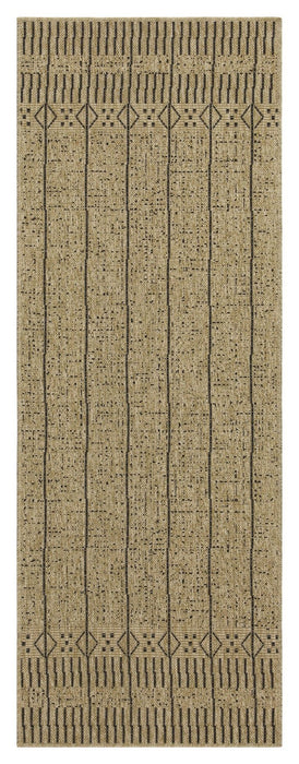 Earth - 7'10" X 10'3" Polypropylene, Indoor, Outdoor Area Rug - Jute / Black