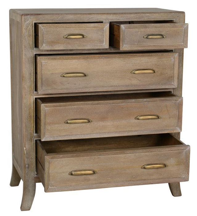 Francesca - 5 Drawer Dresser - Vintage Taupe