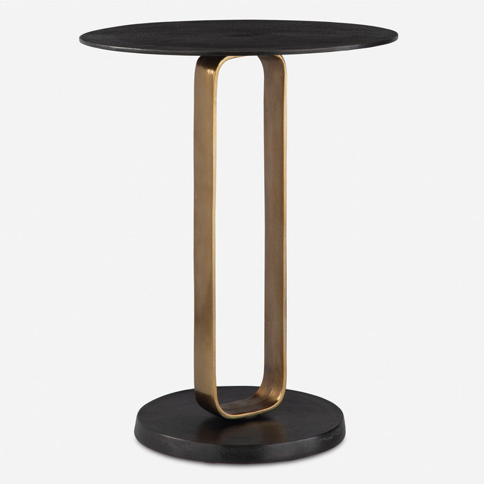 Aperture - Accent Table - Brass