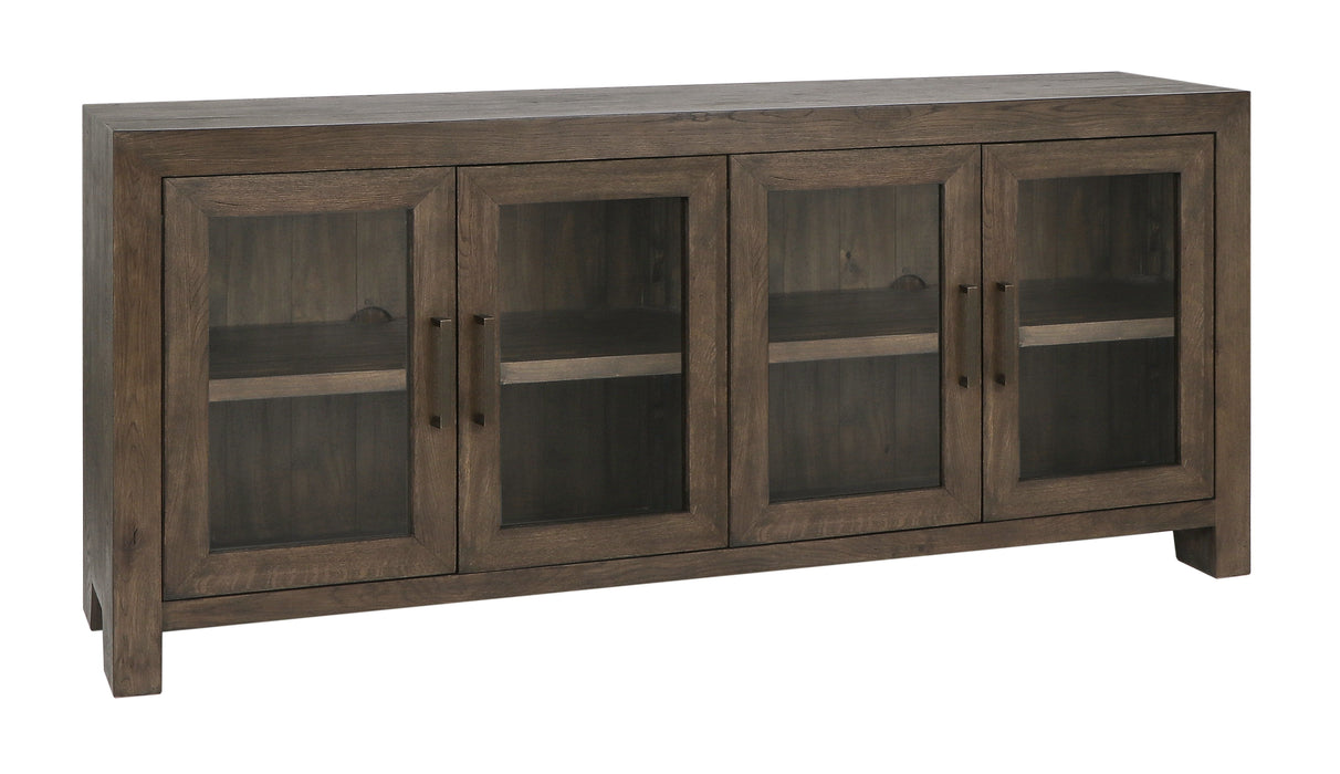 Troy - Reclaimed Oak 4 Door Buffet - Suede Brown