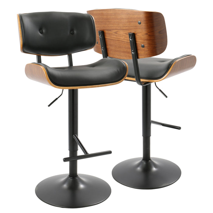 Lombardi - Mid Century Modern Adjustable Barstool