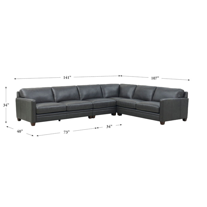 Naples - Leather Sectional