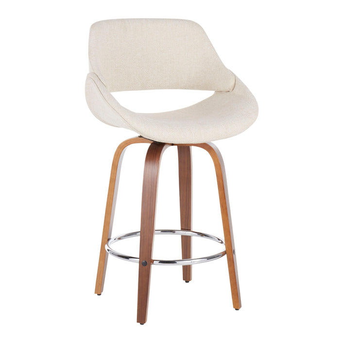 Fabrico - Mid Century Modern Counter Stool (Set of 2)