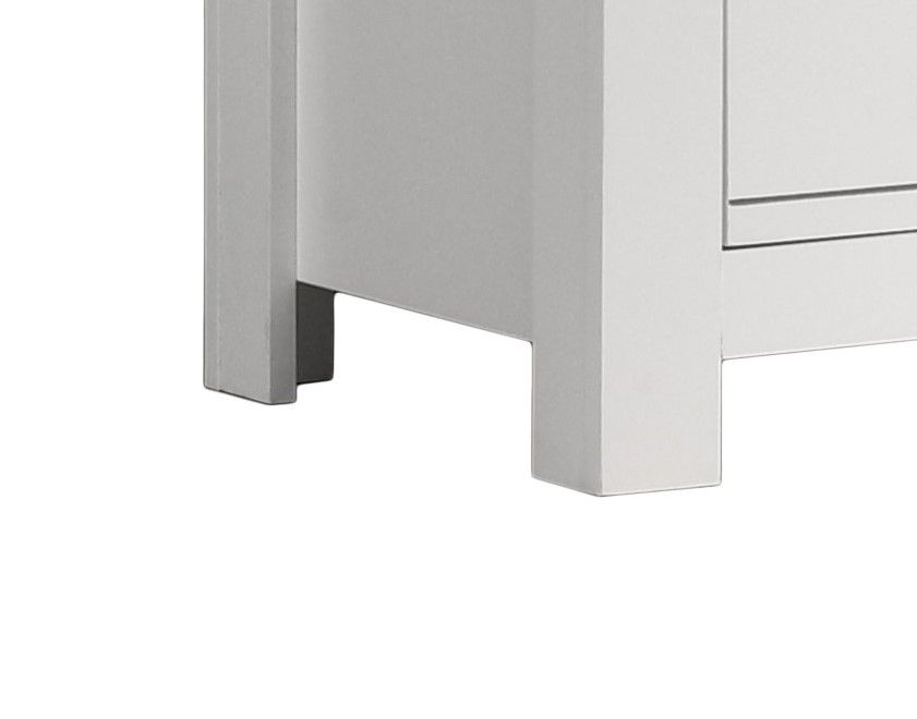 Cassini - 2 Drawer Nightstand Bedside Table - White