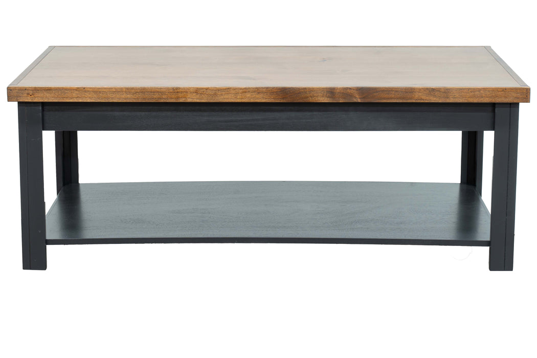 Essex - Coffee Table - Black, Whiskey