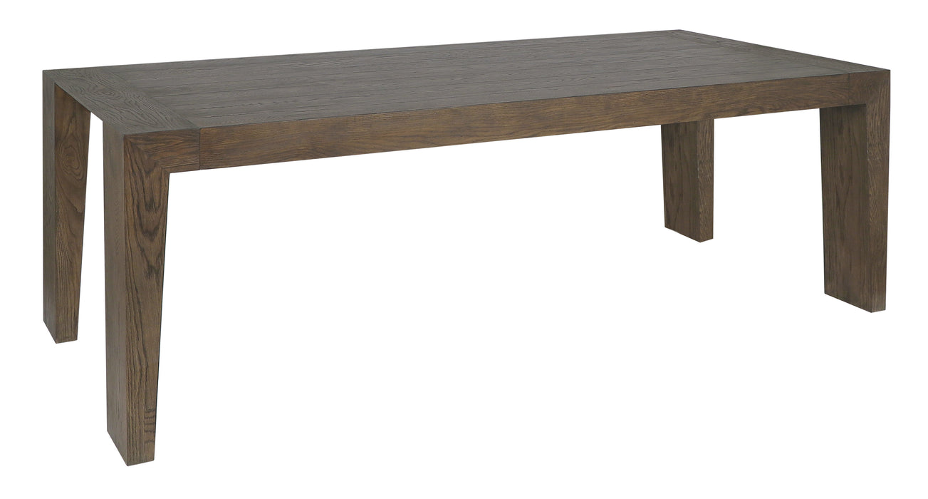 Troy - Reclaimed Oak Dining Table - Suede Brown