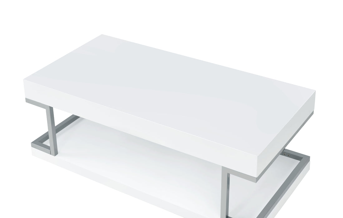 Aspers - Top Coffee Table - White