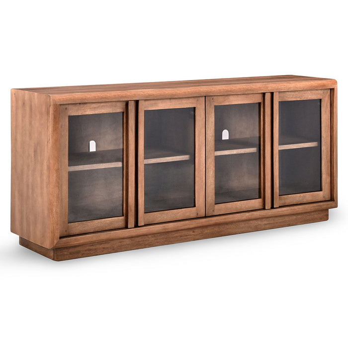 Selena - Glass Door Sideboard - Umber