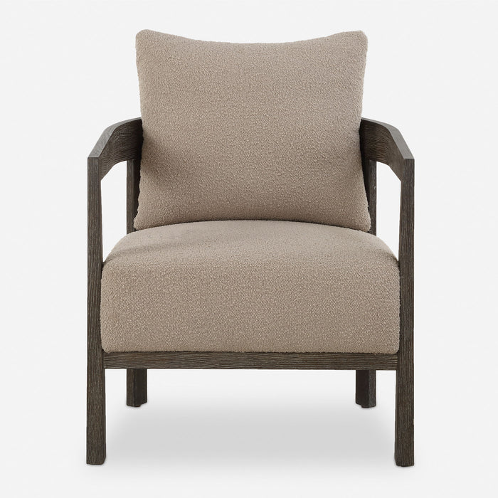 Sienna - Sand Fabric Accent Chair