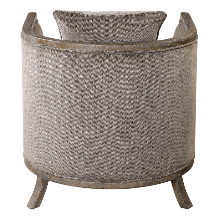 Viaggio - Chenille Accent Chair - Gray