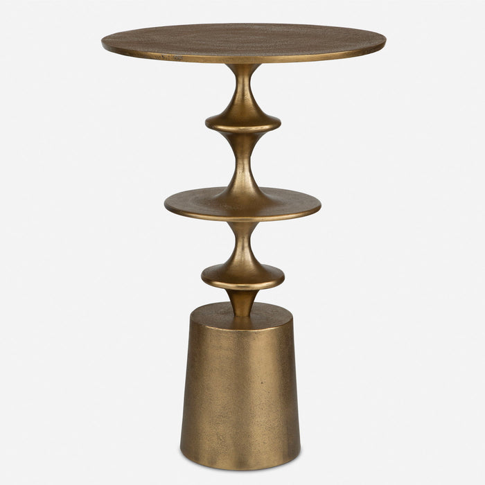 Flight - Accent Table - Brass