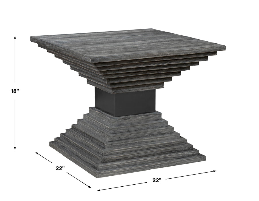 Andes - Wooden Geometric Accent Table