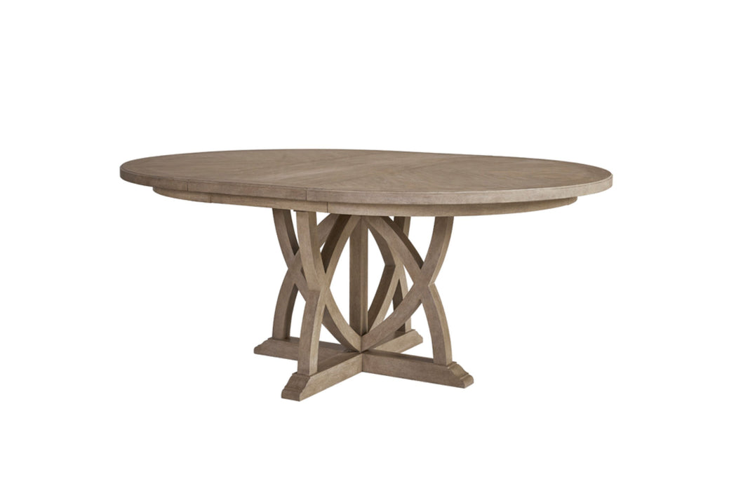 Round Dining Extendable Dining Table - Sand