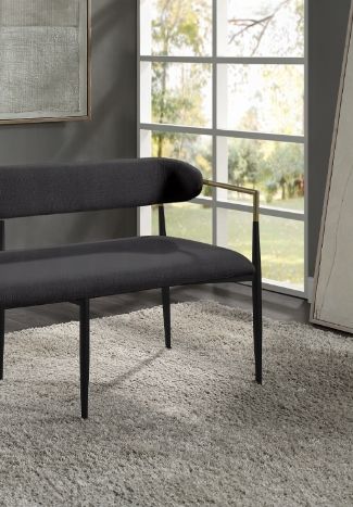 Jaramillo - Chenille Bench - Black