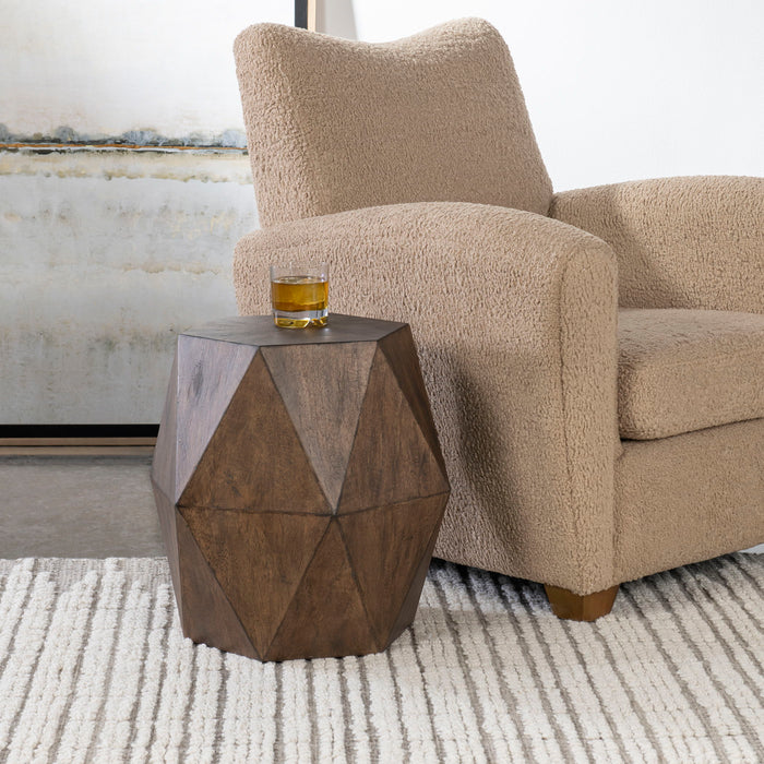 Volker - Honey Geometric Accent Table