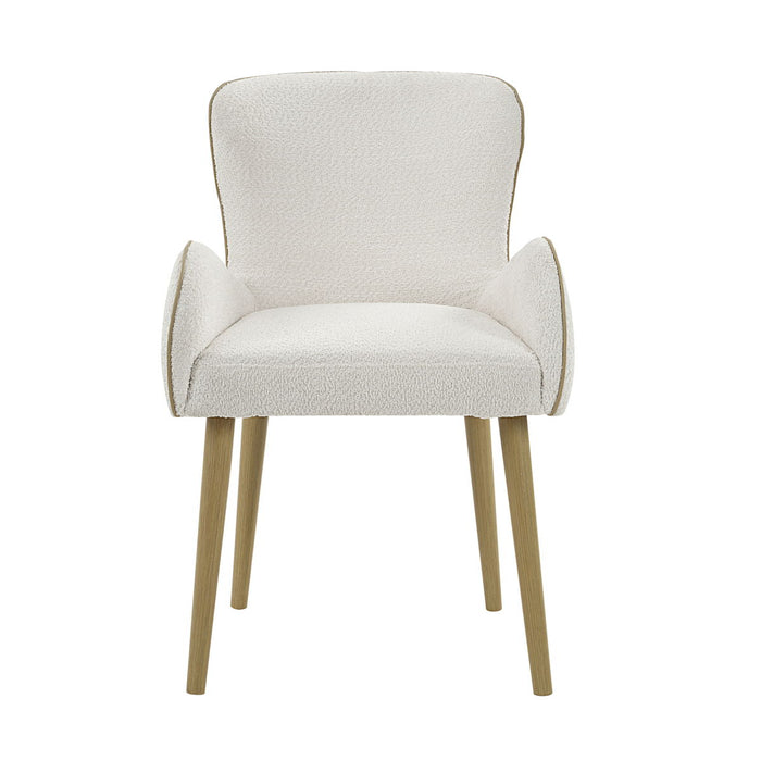 Qwin - Boucle Side Chair (Set of 2) - Beige