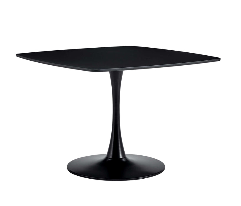 Table Mid-Century Dining Table For 4-6 People With Round MDF Table Top, Pedestal Dining Table, End Table Leisure Coffee Table