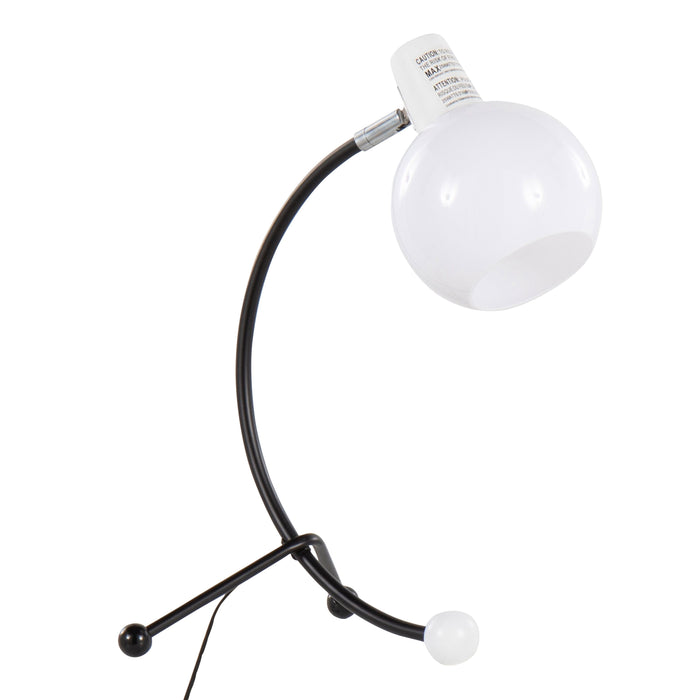 Eileen - Contemporary Task Lamp - Black / White