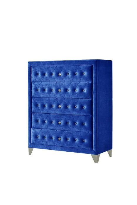 Dante - Velvet Chest - Blue