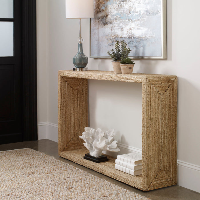 Rora - Coastal Console Table - Light Brown