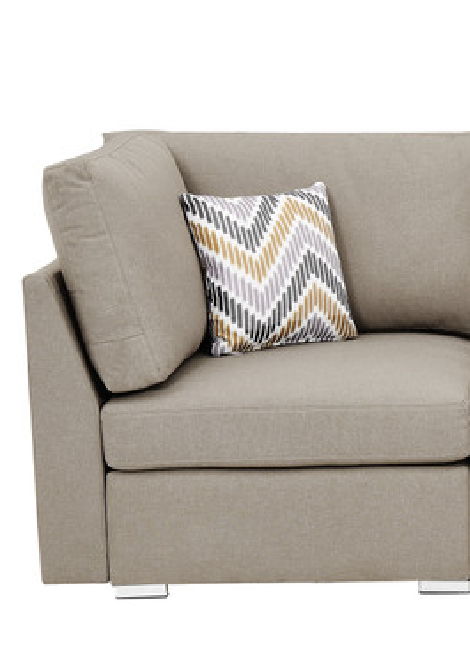 Amira - Fabric Sofa Couch With Pillows