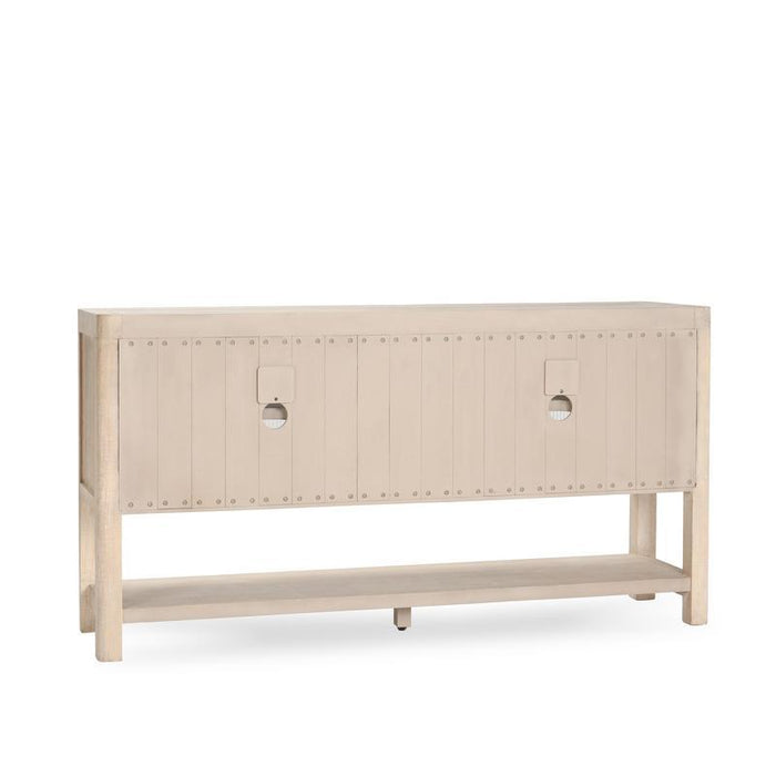 Tenno - Reclaimed Wood 4 Door Cabinet - White Washed