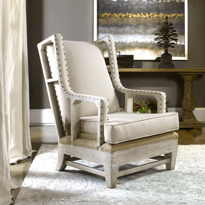 Schafer - Linen Armchair - Beige