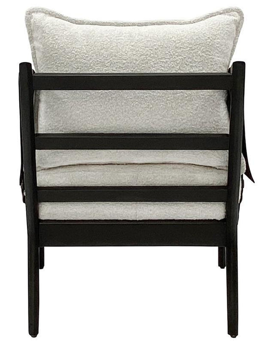 Skylar - Accent Chair - Ivory/Espresso Mx