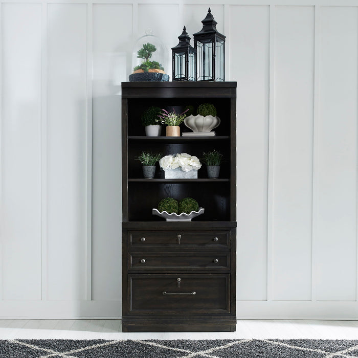 Harvest Home - 2 Piece Hutch & Cabinet Set - Black