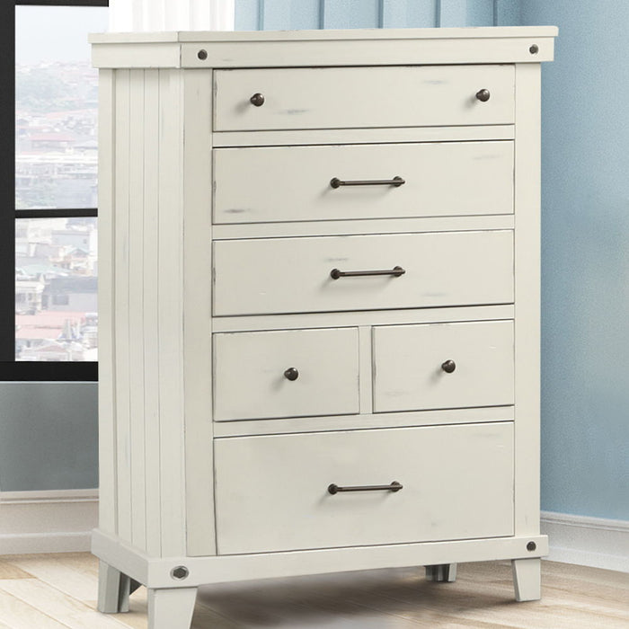 6 Drawer Chest - White