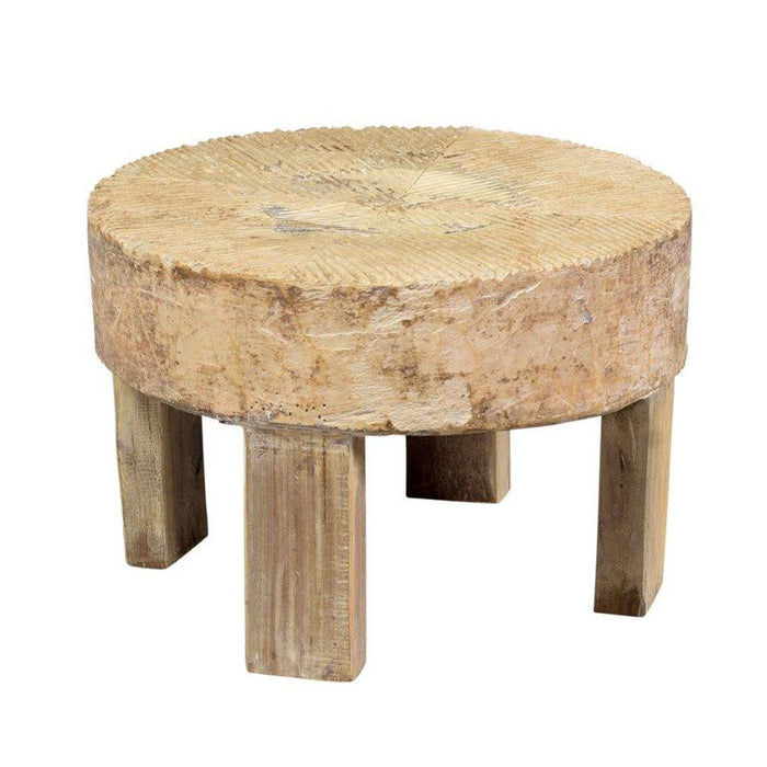 Alta - Wheel End Table - Medium Antique White