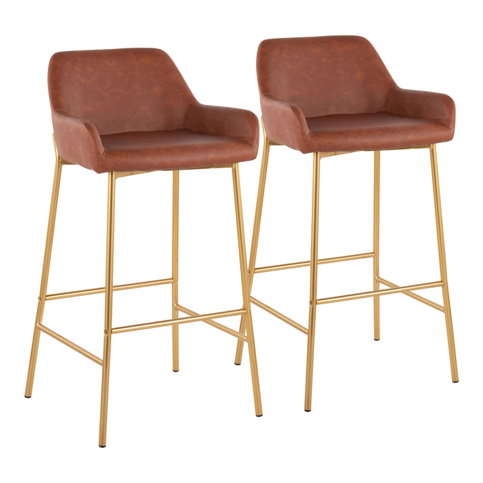 Daniella - Contemporary / Glam Fixed Height Bar Stool (Set of 2)