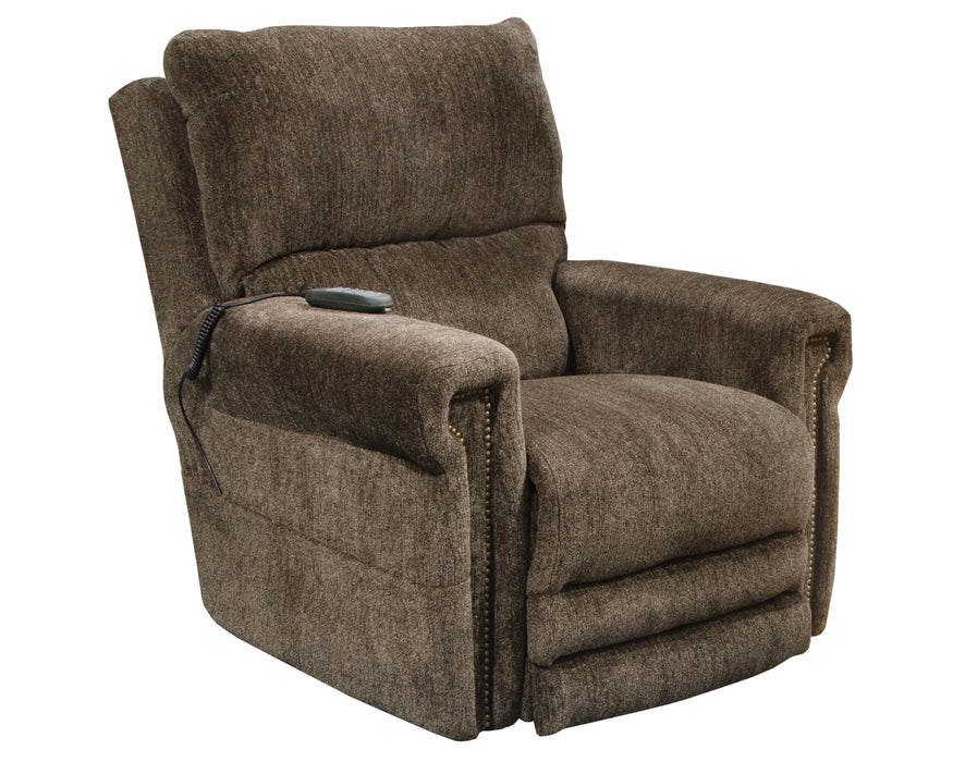 Warner - Power Headrest With Lumbar Power Lay Flat Recliner